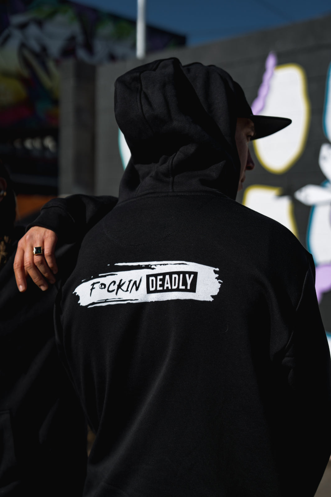F*CKIN DEADLY Eco Hoodie - Black