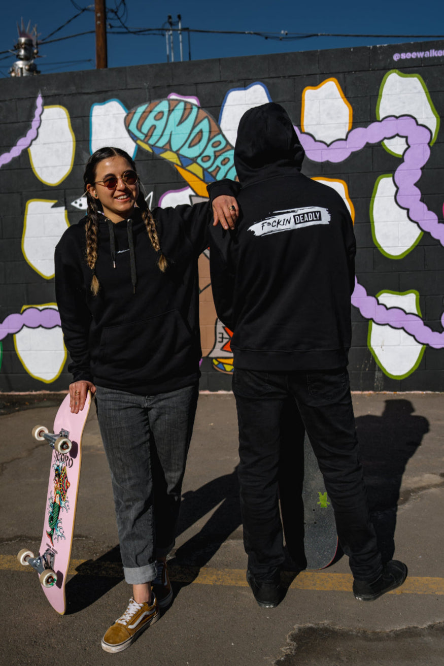 F*CKIN DEADLY Eco Hoodie - Black