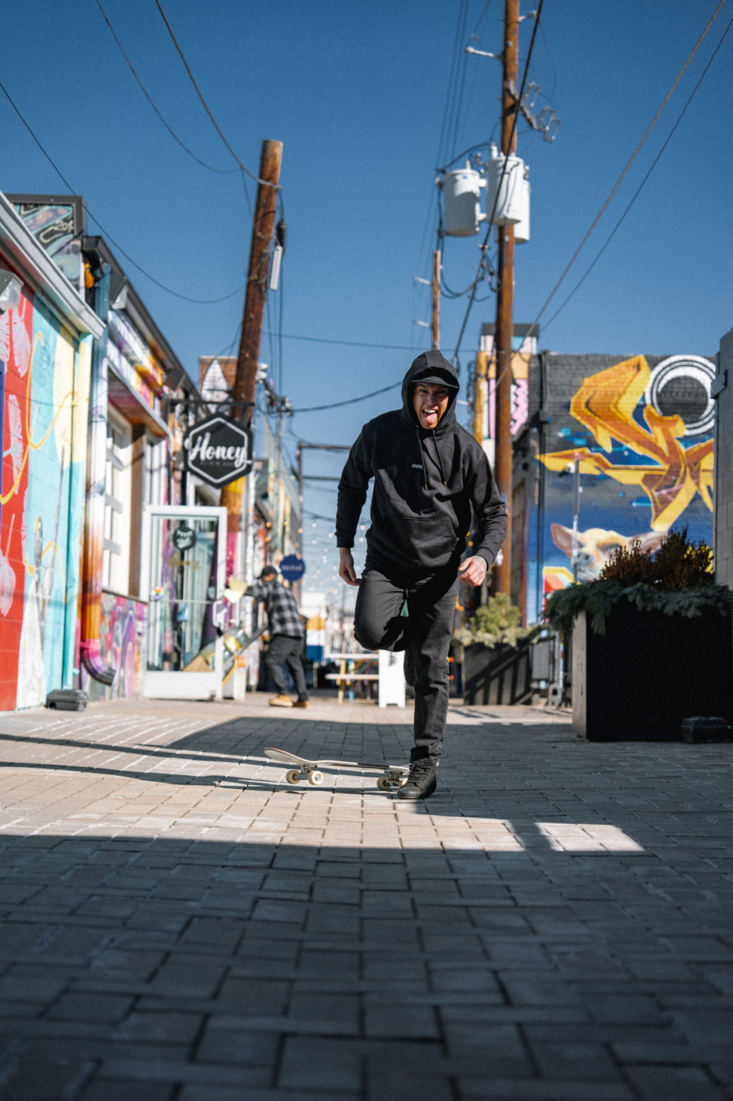 F*CKIN DEADLY Eco Hoodie - Black