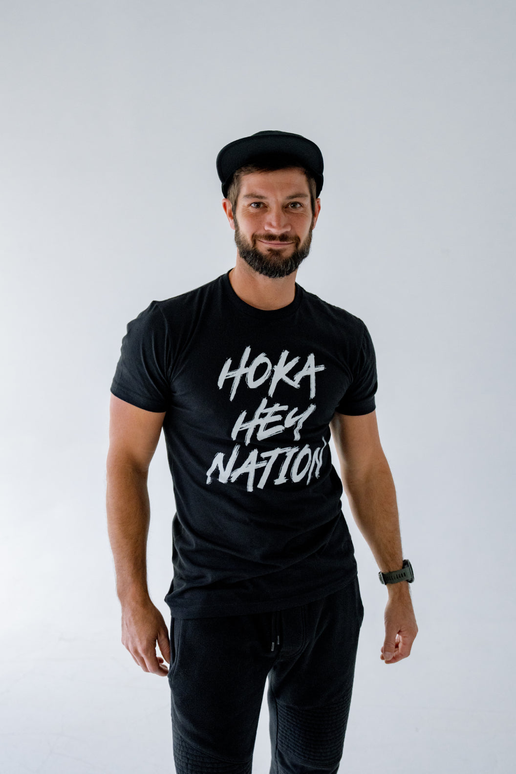 HOKA HEY NATION Short Sleeve - Black